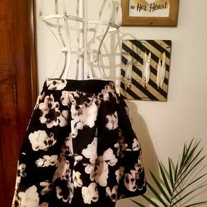 Express Foral Skirt